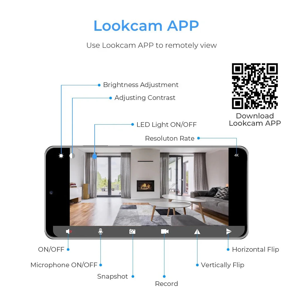 Camera Video Recorder Charger With Micro Body Cam Wireless Monitor Sensor